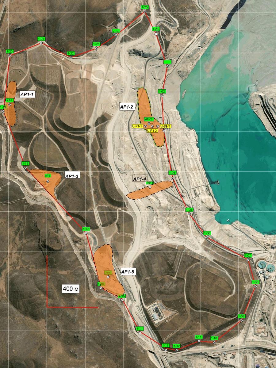 Detail map of sector 1.
